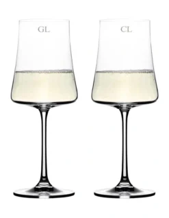Salome White Wine Set Of 2 Without Gift Box In Clear