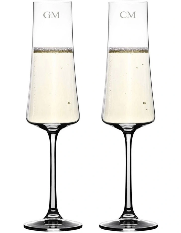 Salome Champagne Set Of 2 No Gift Box In Clear 3 Salome Champagne Set Of 2 No Gift Box In Clear