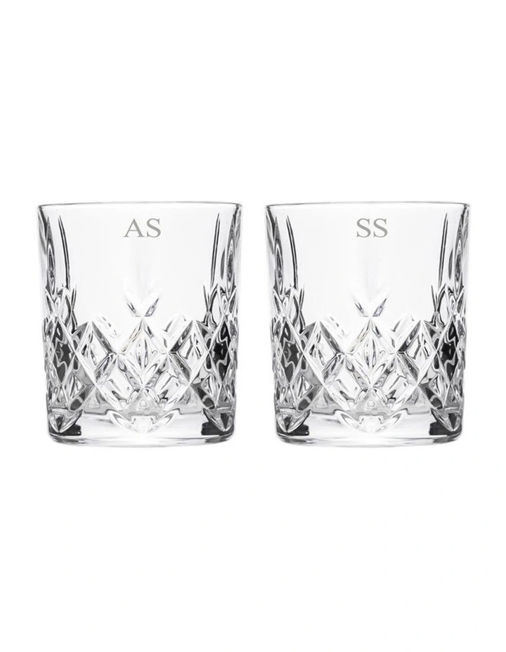 Personalised Mayfair Whiskey DOF Set Of 2 No Gift Box In Clear 4 Personalised Mayfair Whiskey DOF Set Of 2 No Gift Box In Clear - Image 2