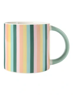 Maxwell & Williams Power Pop Stripes Mug 400ml In Multi