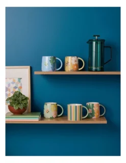 Maxwell & Williams Power Pop Daisy Mug 370ml In Charcoal -Cutlery Shop 968933800 4 720x928