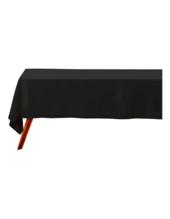 Maxwell & Williams Cotton Classics Rectangle Tablecloth 230x150cm In Black